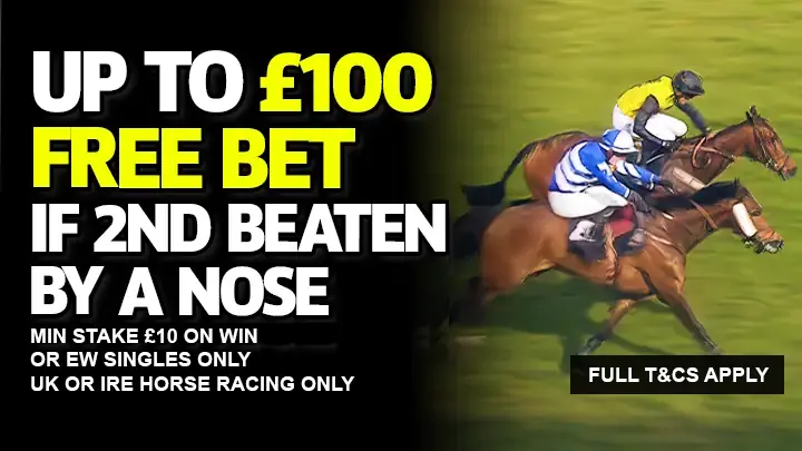 BetGoodwin 100 Free Bet 2nd Beaten by Nose