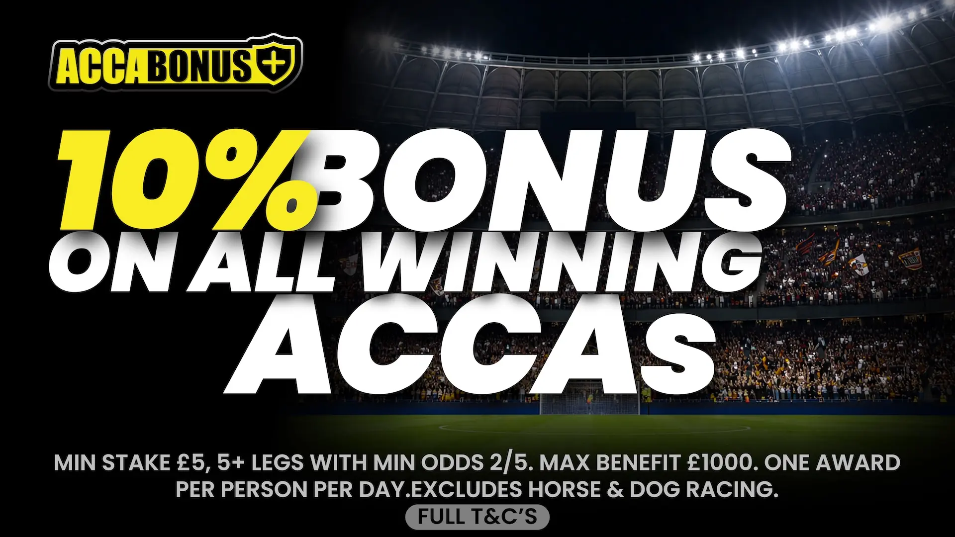 BetGoodwin Acca Bonus 10 percent winning accumulators
